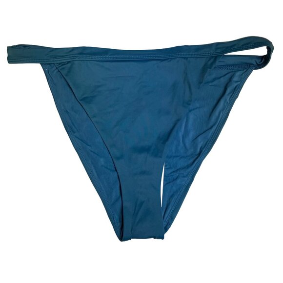 Andie The Calcos High Waisted Bikini Bottom Blue Green Sz XL - Picture 1 of 8